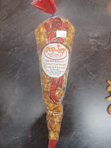 Salted Carmel Cashew - Cone Bag