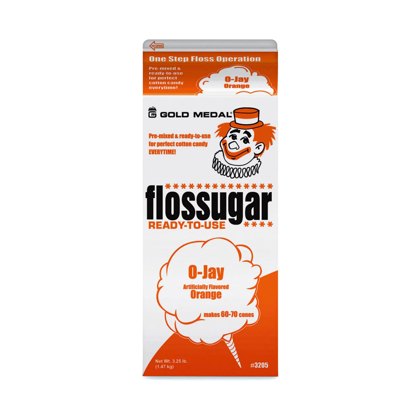 Gold Medal Orange Flossugar