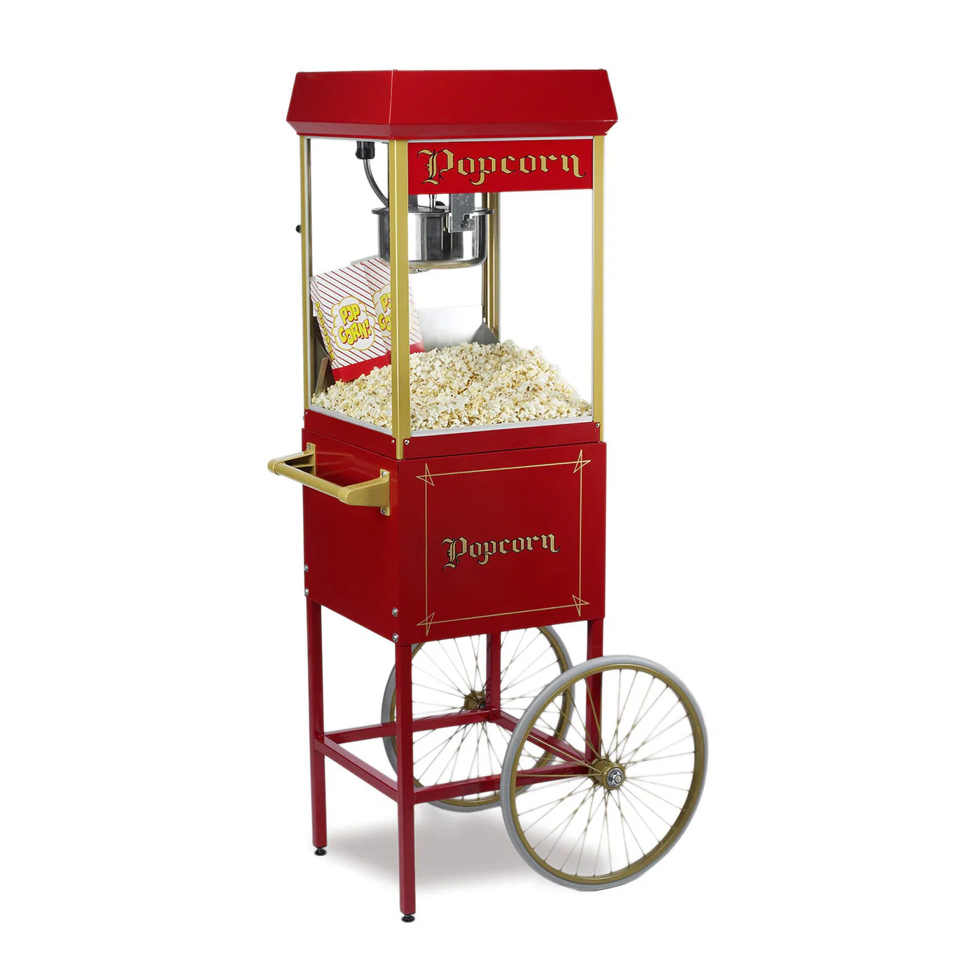 Gold Medal Red Popcorn Cart for 8-oz. Fun Pop
