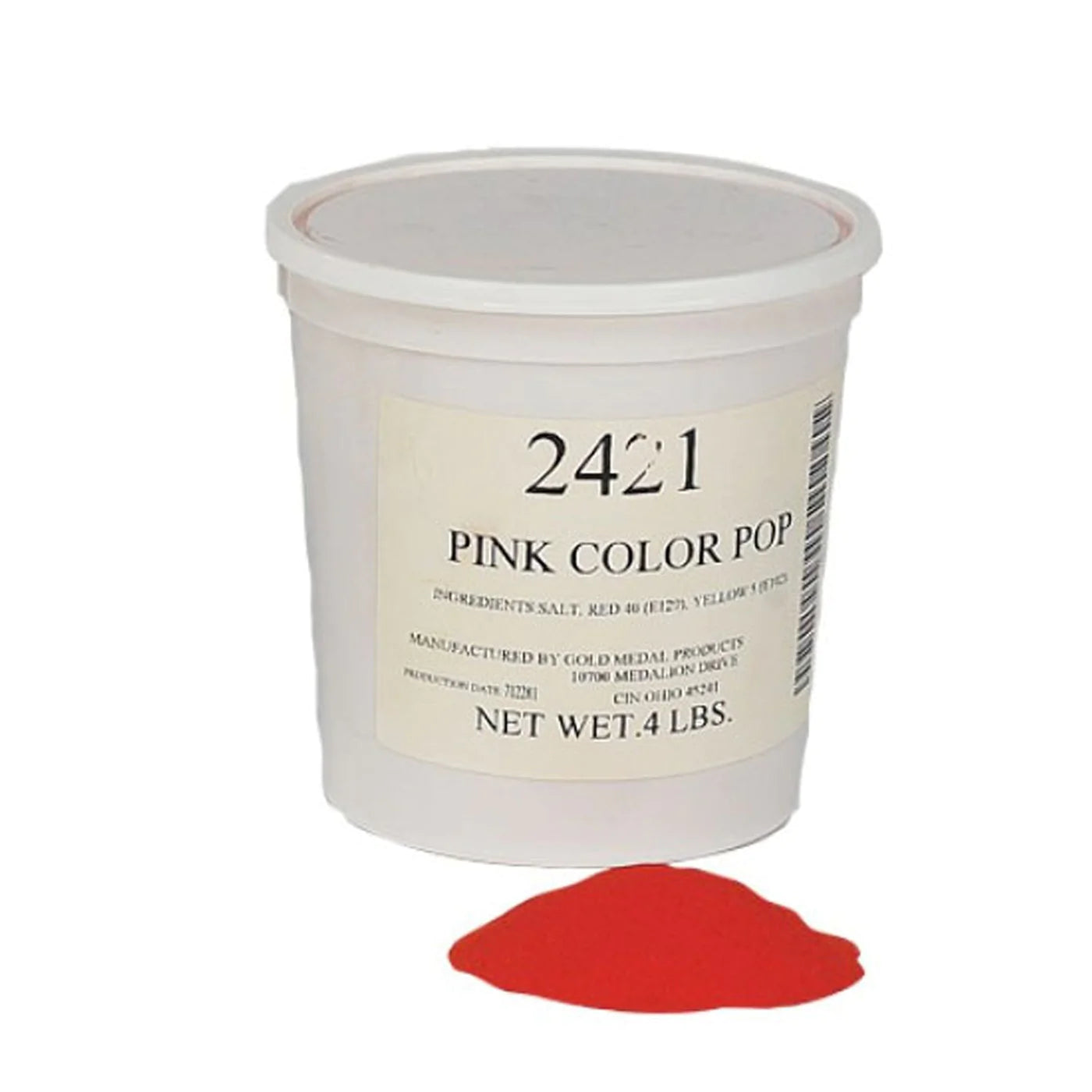 Gold Medal Pink Popcorn Salt - 4 LB Tub